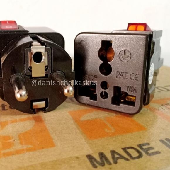 Jual WONPRO OVER STEKER BLACK + SWITCH ON OFF 16A | Shopee Indonesia