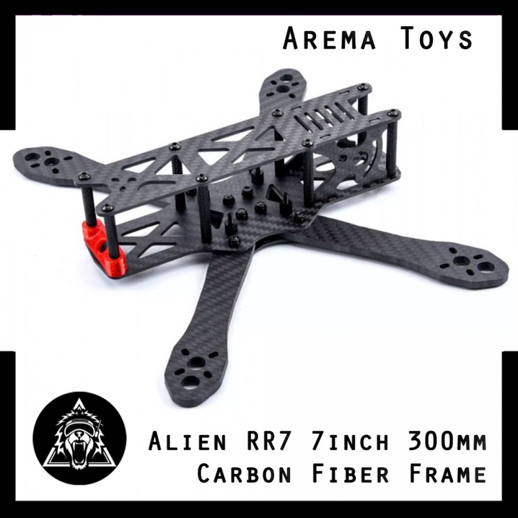 Jual Alien RR7 7inch 300mm Carbon Fiber Frame Kit Readytosky Arm 4mm 7 ...