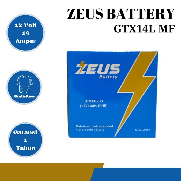 Jual Aki motor Gel Zeus High Spec GTX14L TIPE YAMAHA YZF-R6 (99- 00 ...