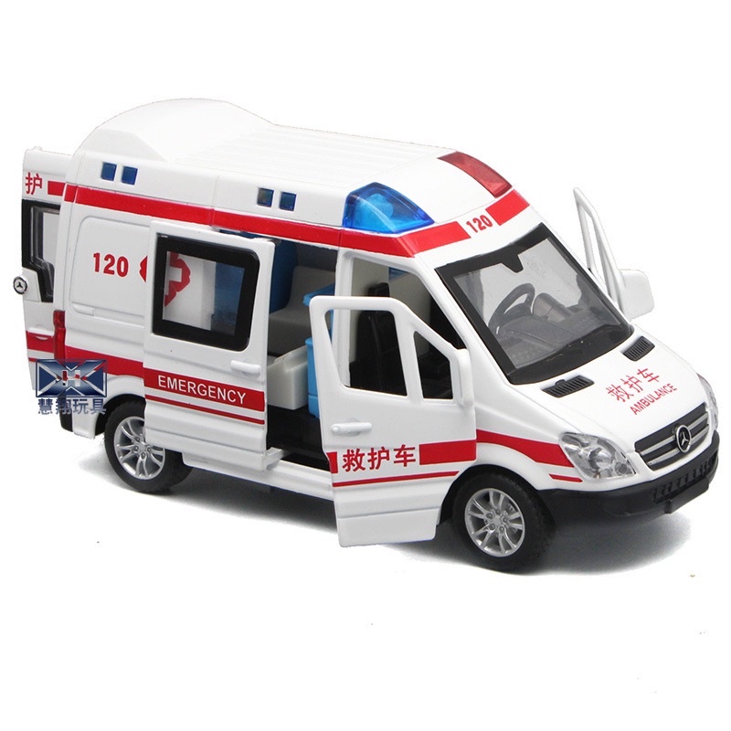 Jual Diecast Mobil Ambulance Lampu Dan Sound Miniatur Mainan Anak Metal ...