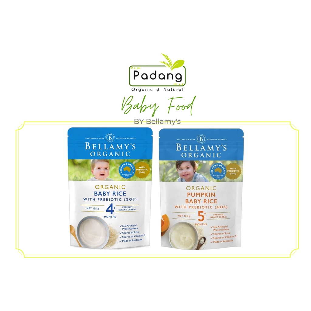 Jual Bellamys - Baby Rice & Pumpkin Baby Rice (125gr) | Shopee Indonesia
