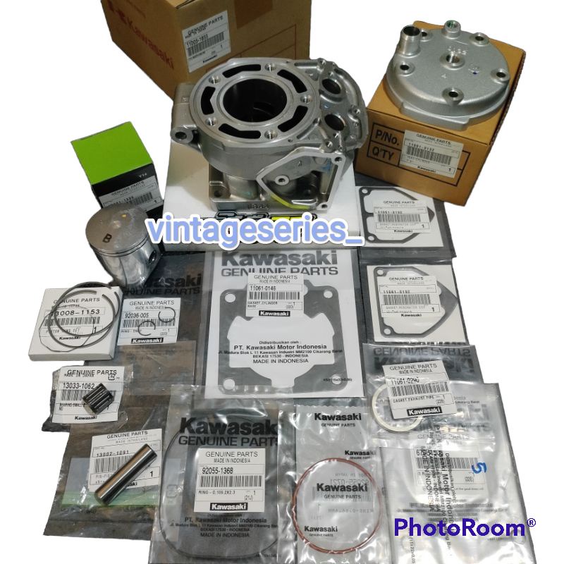 Jual PAKET MESIN ATAS NINJA R SS RR CYLINDER BLOK SET NINJA ORIGINAL ...
