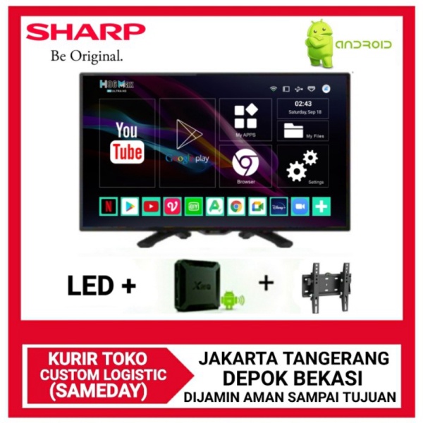 Jual SHARP AQUOS LED 24 Inch Digital Smart Android Box 2T-C24DC1i ...