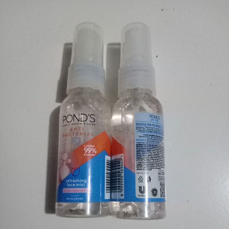 Jual ponds anti bacterial face mist spray 50ml Shopee Indonesia