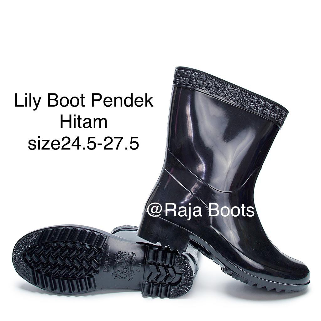 Jual Sepatu Boot Pendek Lily Hitam | Shopee Indonesia