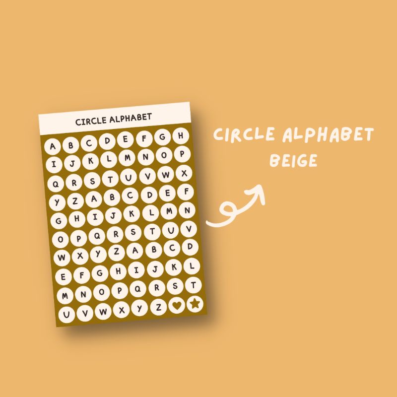 Jual Circle Alphabet Sticker | sticker huruf | sticker alphabet ...