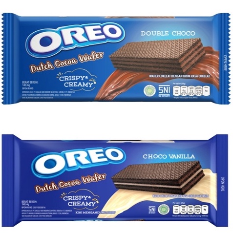 Jual Oreo dutch wafer rasa choco vanilla dan double choco kemasan ...
