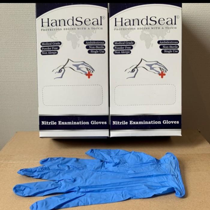 Jual Sarung Tangan Nitrile Non Powder Handseal | Shopee Indonesia