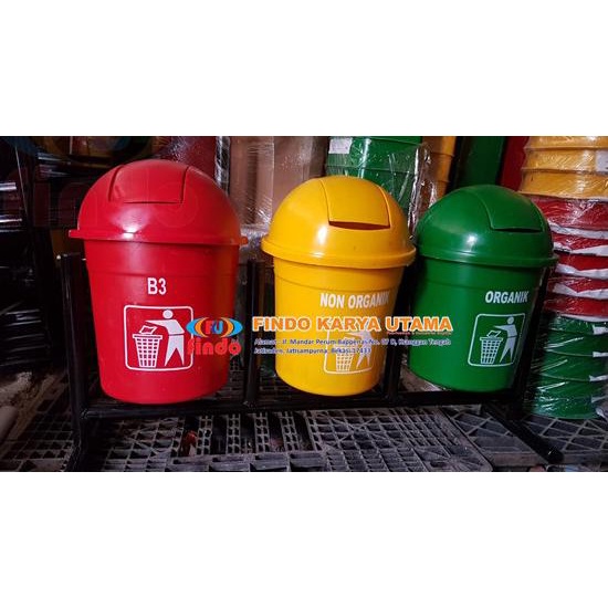 Jual Tempat Sampah Bulat Warna Liter Tempat Sampah Taman