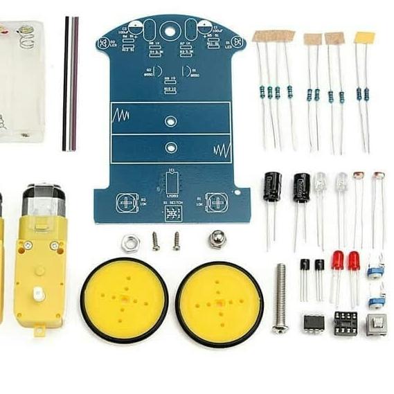 Jual Kit DIY Robot Line / robot line follower line tracer Analog ...