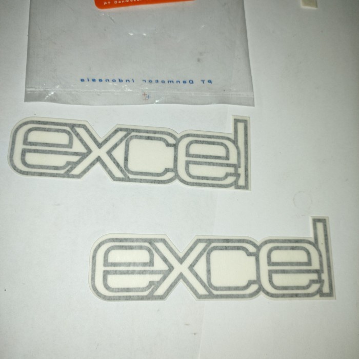 Jual STICKER EXCEL HITAM EXCEL STICKER WHITE MURAH DANMOTOR | Shopee ...