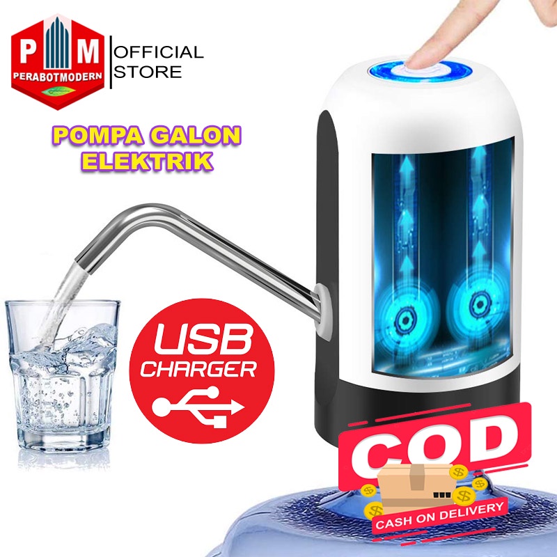 Jual Cod Pompa Galon Elektrik Recharge Dispenser Air Galon Charge Dispenser Usb Shopee 4037