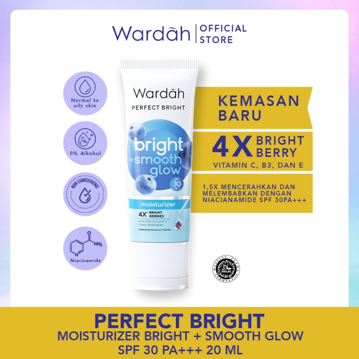 Jual WARDAH PERFECT BRIGHT CREAMY FOAM (Biru) | Shopee Indonesia