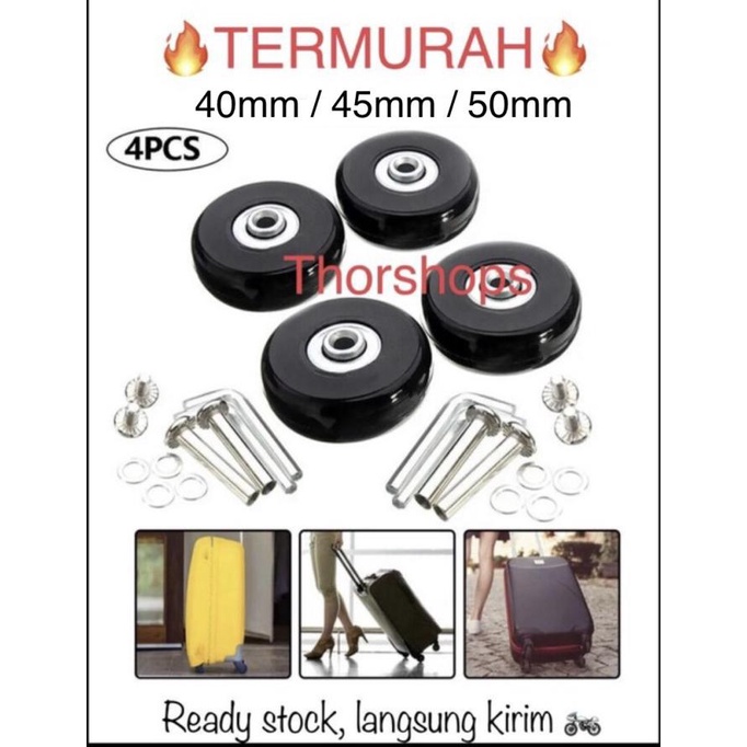 Jual roda koper pengganti replacement luggage wheel termurahhh | Shopee ...