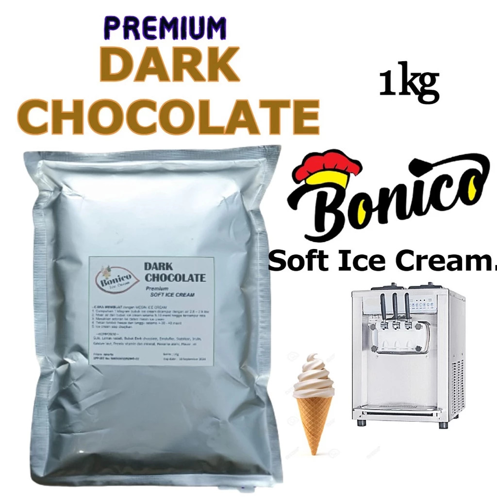 Premium Dark Coklat Ice cream Powder