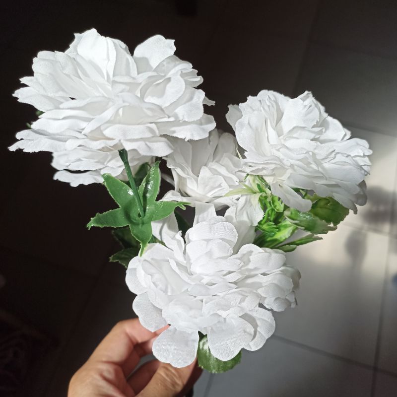 Jual BUNGA ANYELIR CARNATION TIPE SJ CABANG 5 - Artificial Pompom Murah ...