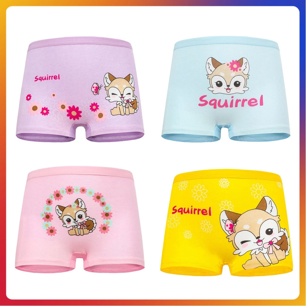 [UNIK88] NK-01 Cd celana dalam anak perempuan murah bahan katun - SQUIRREL | AutoStock