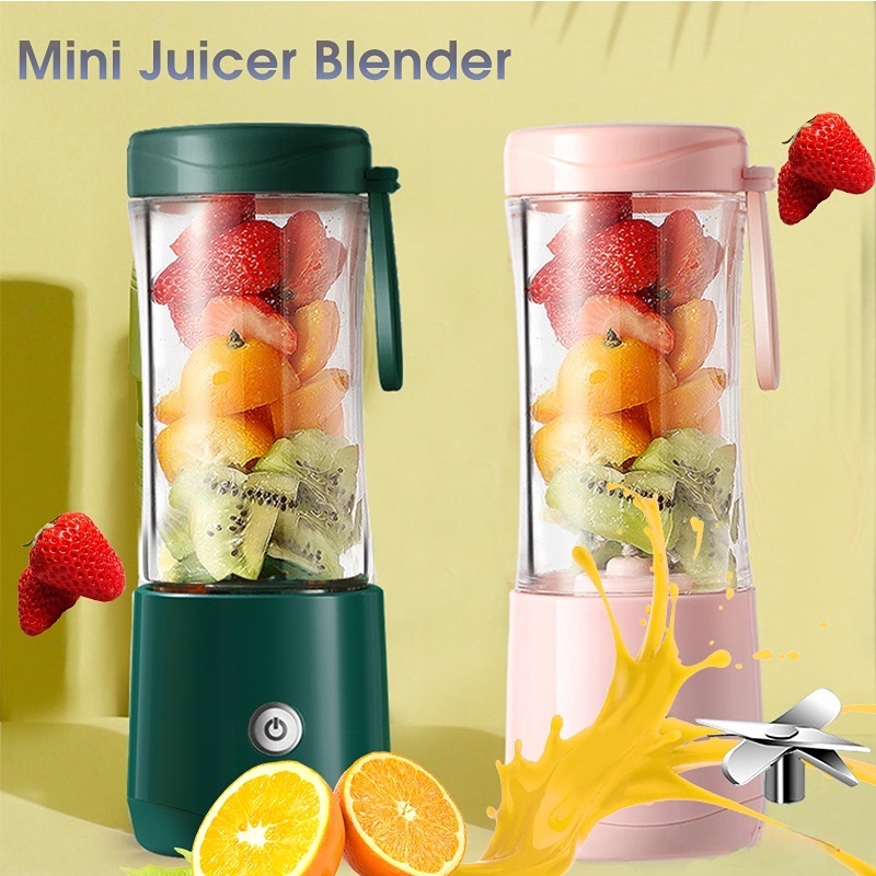 Jual 6 Mata Pisau Mini Juicer Blender Mini Blender USB Rechargeable