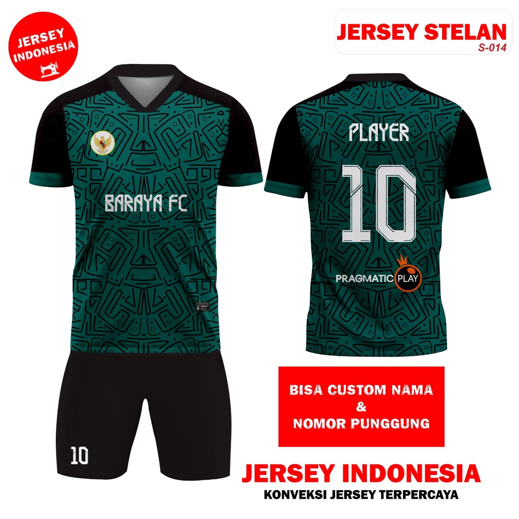 Jual JERSEY FUTSAL SEPAK BOLA BAJU OLAHRAGA FULL PRINTING FREE CUSTOM NAMA DAN NOMOR