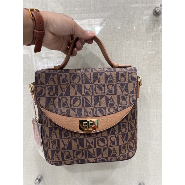 tas bonia original tabung monogram parkson