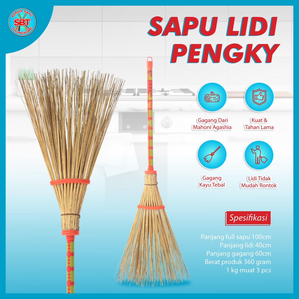 Jual Sapu Lantai Taman Pendek (Sapu Lidi Pengky) | Shopee Indonesia