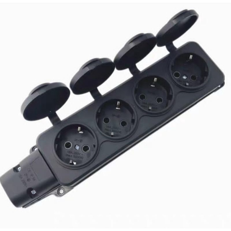 Jual Terminal Stop Kontak Arde Penutup Waterproof Hitam Anti Air