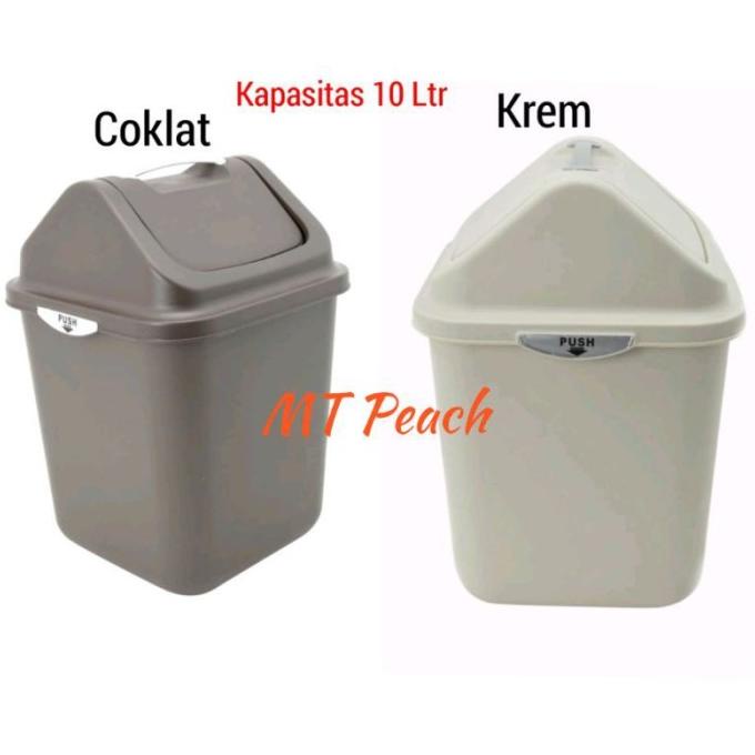 Jual Krisbow Tempat Sampah Plastik Tutup Ayun 10 Ltr Tong Sampah Dust Bin Fg546fg Shopee Indonesia 2814