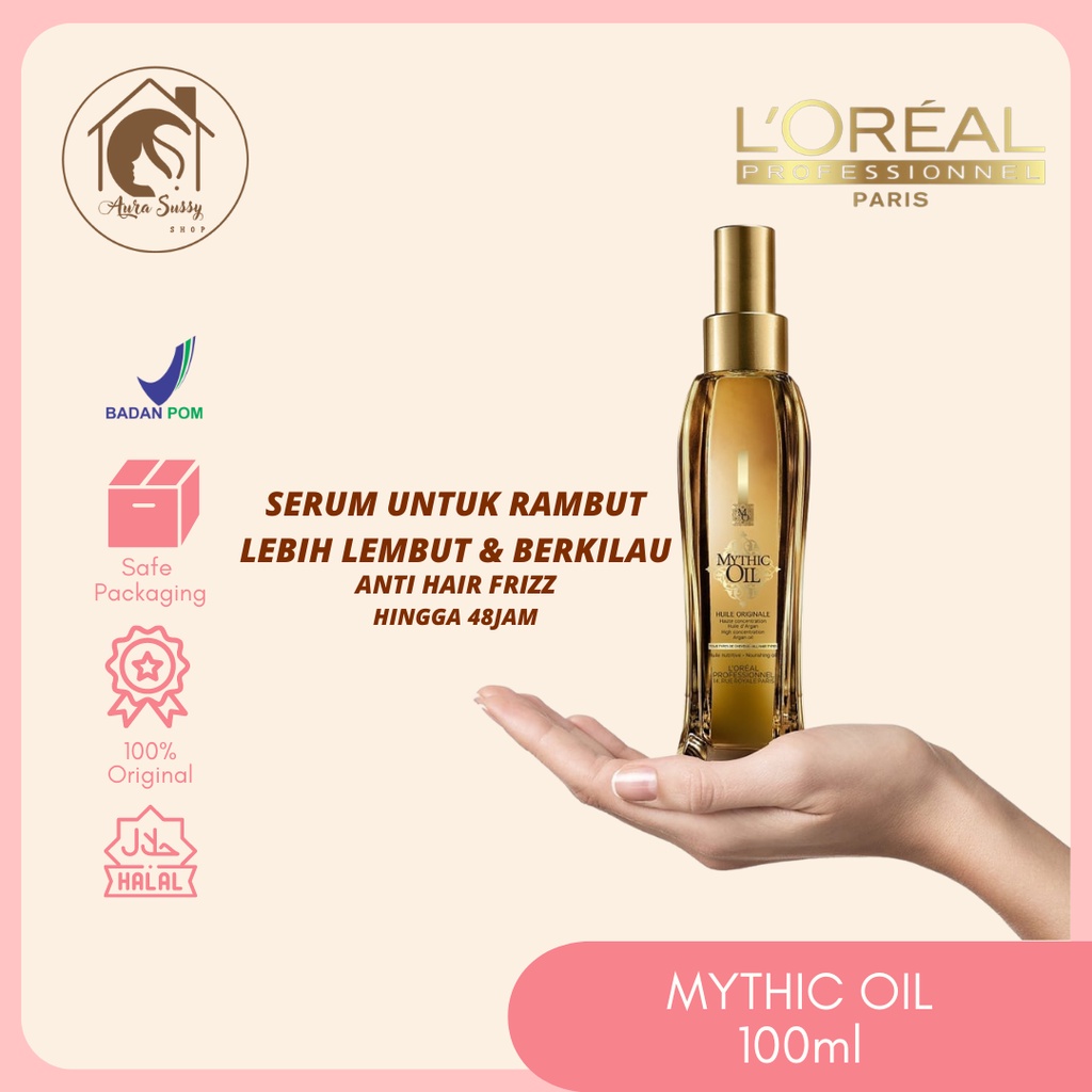 Jual LOREAL Mythic Oil Hair Serum Serum AntiFrizz Untuk Rambut