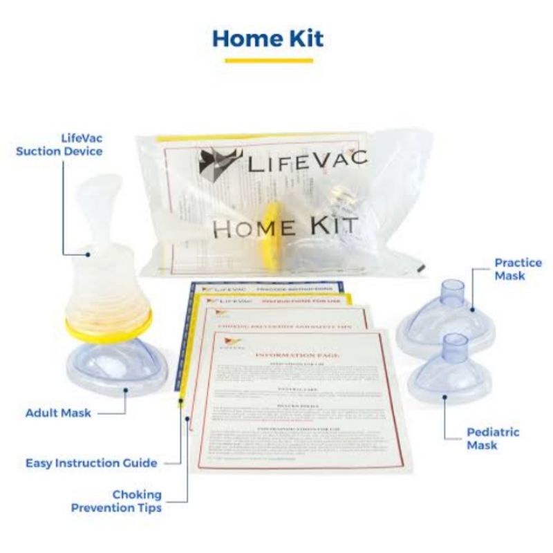 Jual Lifevac Home Kit Choking Rescue Adult Kids / P3K Tersedak Dewasa ...