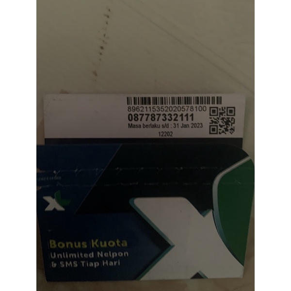 Jual kartu sim card XL seri cantik Shopee Indonesia