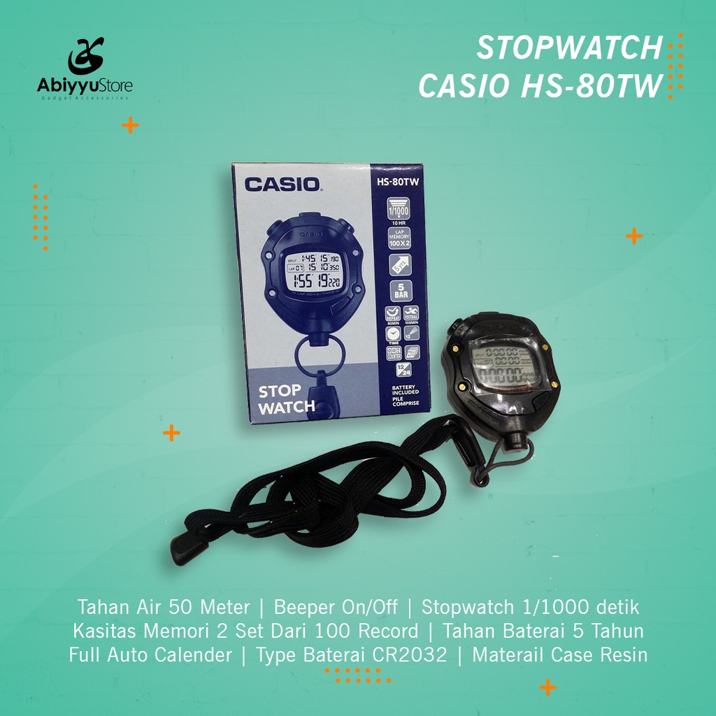Jual Stopwatch Casio HS80TW Stop Watch Casio HS80TW Alat Timer