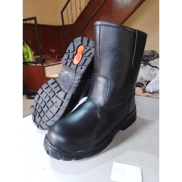 Jual Sepatu Safety Krusher Texas Brown Kulit Asli Ujung Besi Shopee Indonesia