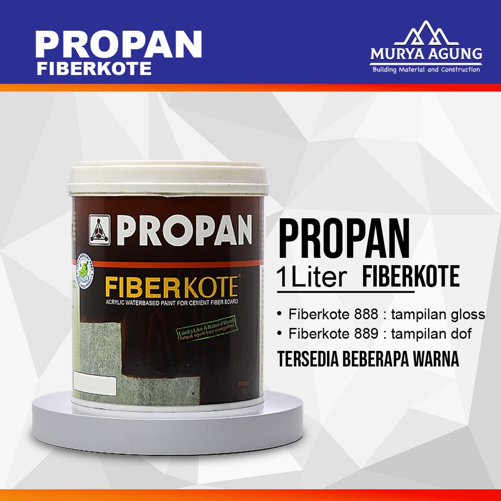 Jual Propan Fiberkote 888 Kemasan 1l Cat Dasar Grc Lisplank Shopee Indonesia 5807