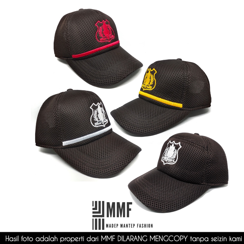 Jual Topi Security Satpam Double Mess Coklat Terbaru Topi Security ...