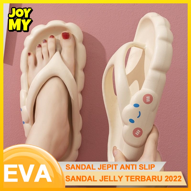 Jual Sandal jepit wanita import korea terbaru 2022 Sepatu sandal jepit  jelly EVA Sandal Jepit Wanita Awan yang Lucu | Shopee Indonesia