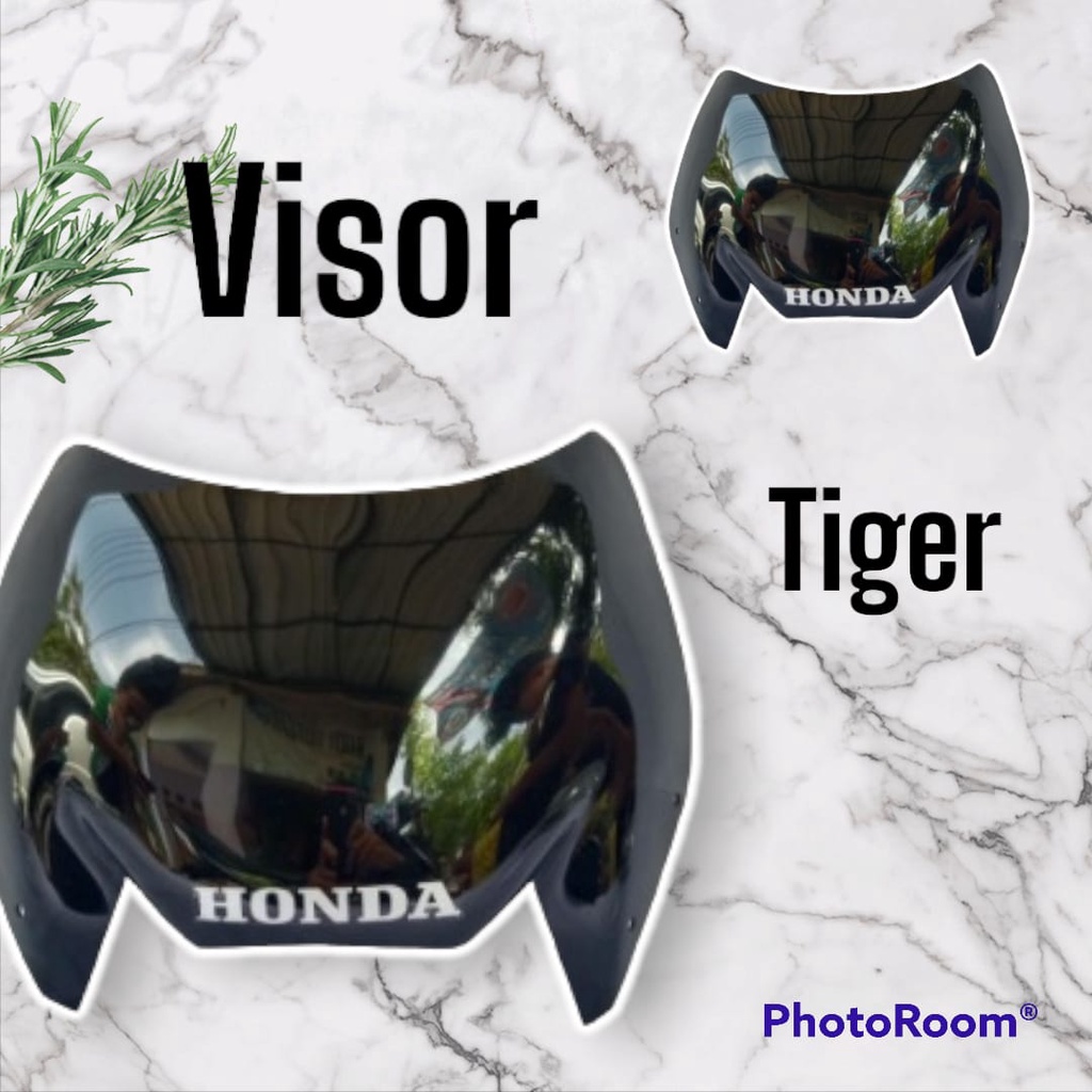 Jual Visor Tiger Tirev Revo Visor Tiger Barong Bahan Akrilik Warna Hitam Visor Tirev Visor