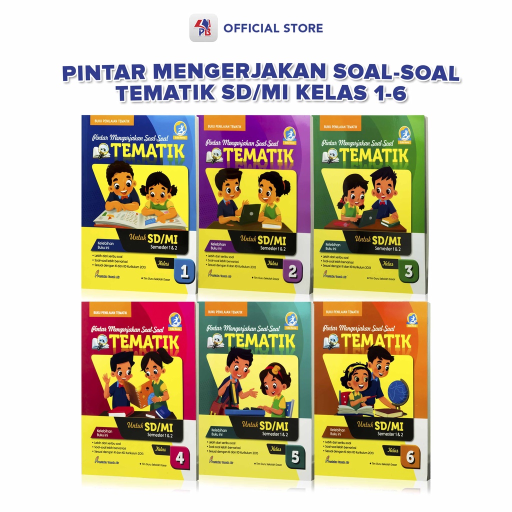 Jual Buku Sekolah / Buku Tematik SD Kelas 1 2 3 4 5 6 : Pintar ...