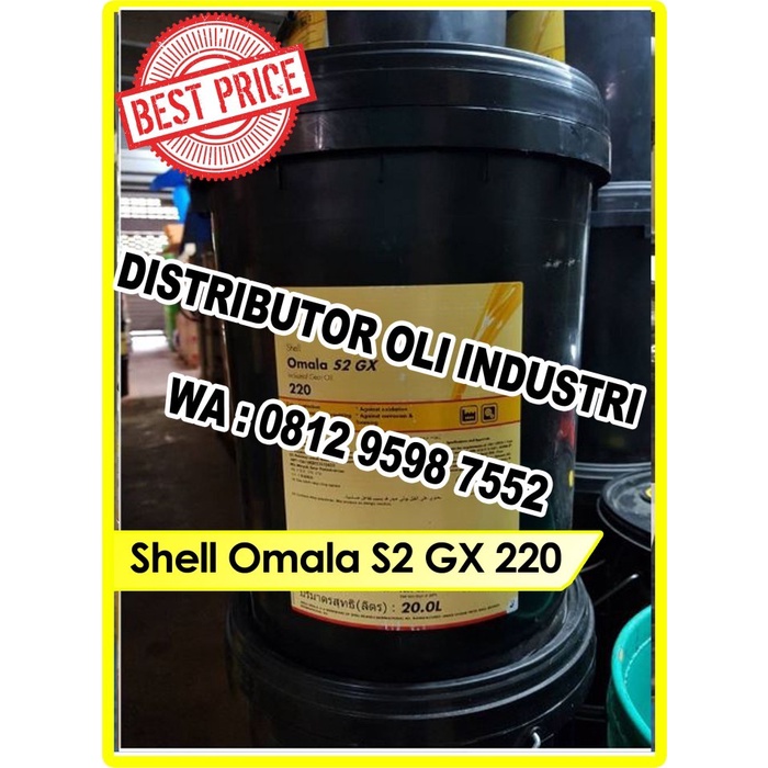 Jual Tempat Oli Shell Omala S2 Gx / G 220 ( 5 Liter - Ready Stock ...
