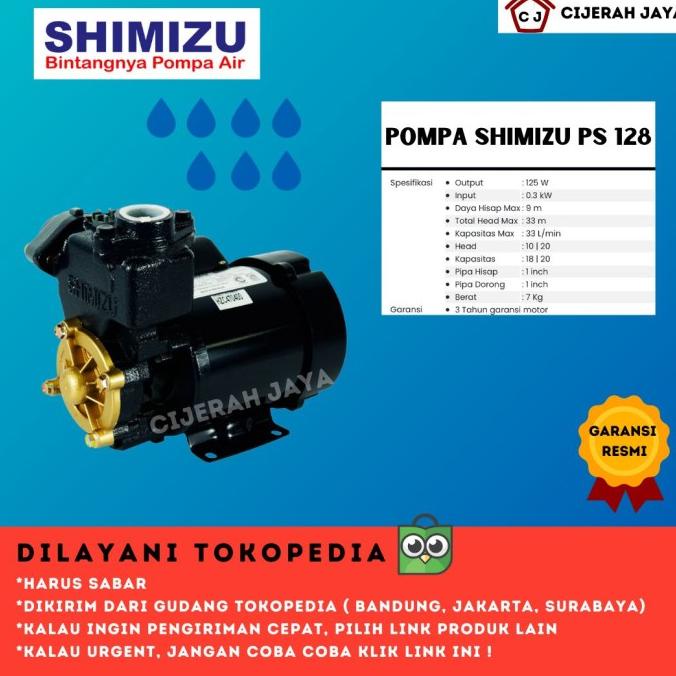 Jual SHIMIZU PS 128 BIT ORIGINAL POMPA AIR SHIMIZU 128 BIT | Shopee ...