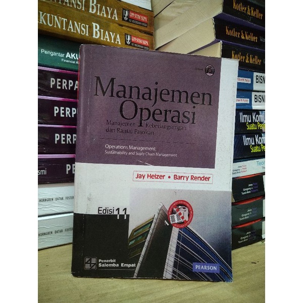 Jual Manajemen Operasi Edisi 11 - Jay Heizer • Barry Render | Shopee ...