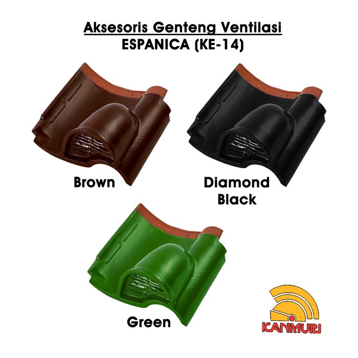 Jual Aksesoris Genteng Ventilasi Warna Standard Kanmuri Espanica ...
