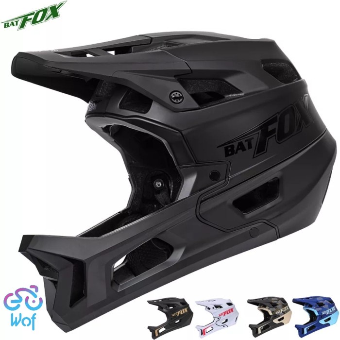 Jual BATFOX LA015108 Full face Helmet Fullface Helm Sepeda MTB XC AM