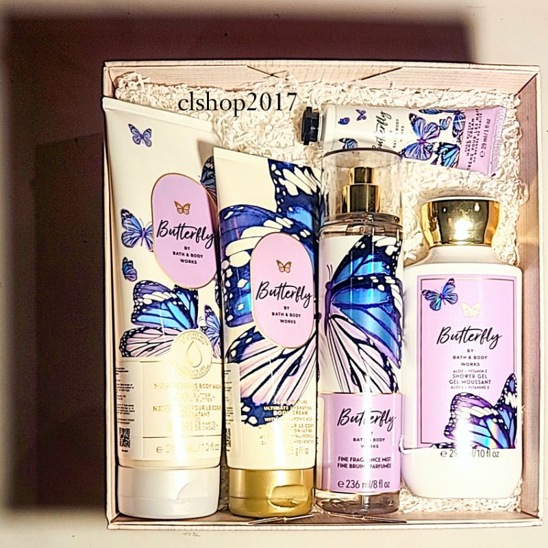 Jual ONSALE! ️ BBW BUTTERFLY GIFT SET PAKET BATH & BODY WORKS AN