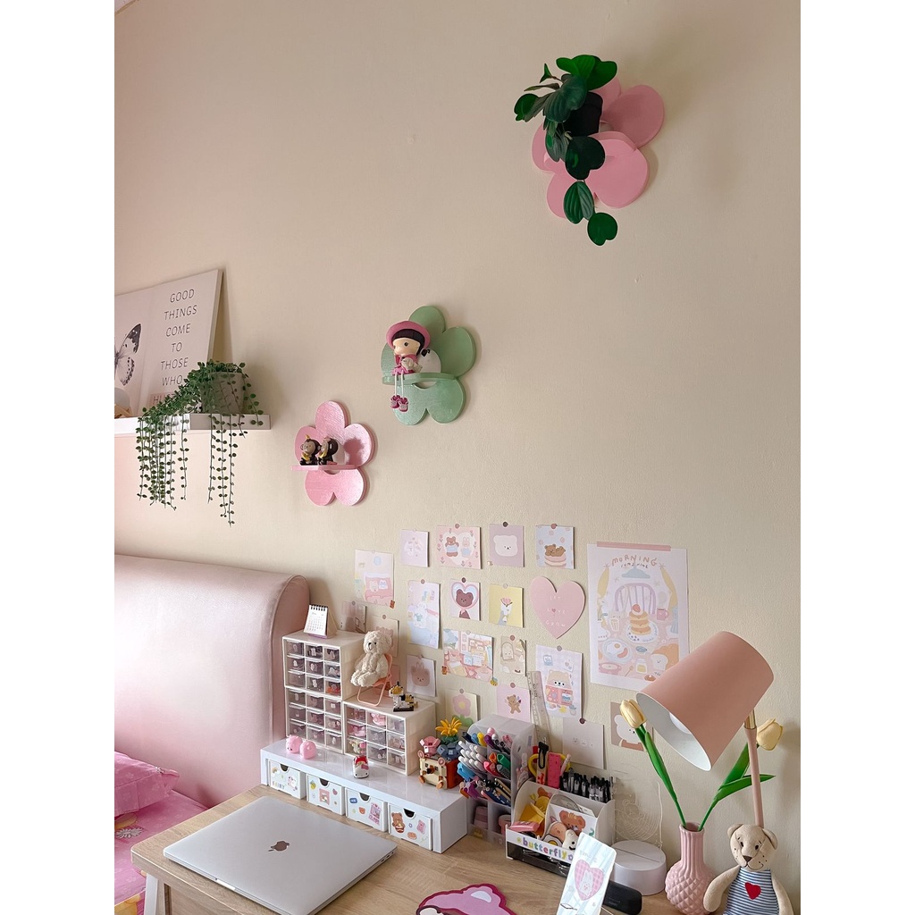 Jual Hiasan Rak Ambalan Lucu Bunga Aesthetic Shabby Dekorasi Kamar Anak ...