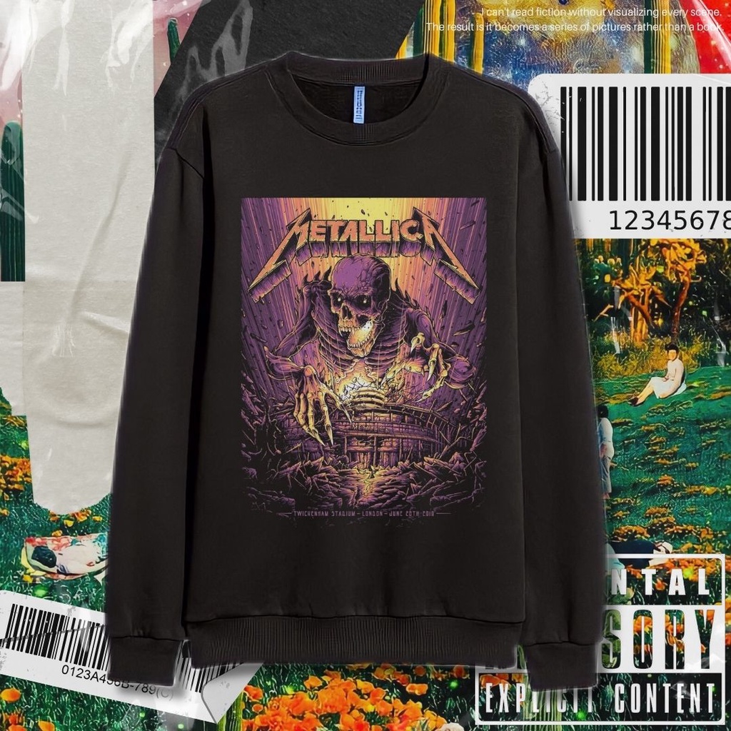 Jual Psycho Crucify Metallica Crew Neck Sweater Jaket Sweater