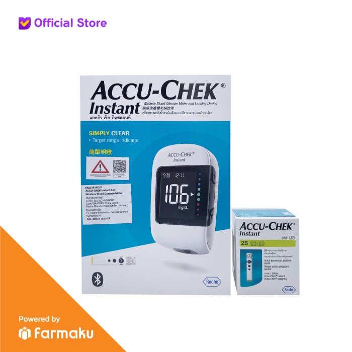 Jual Accu Chek Instant Paket Alat Cek Tes Gula Darah Alat Strip