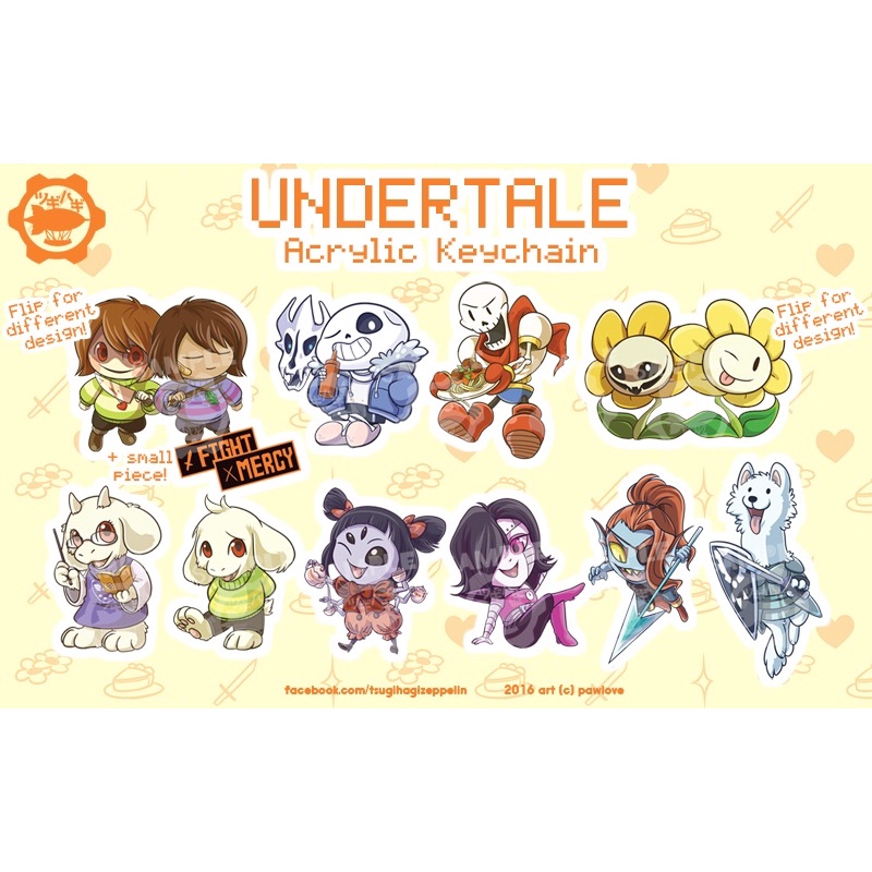 Jual UNDERTALE Acrylic Keychain Shopee Indonesia