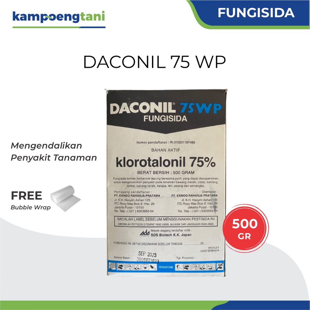 Jual Fungisida Daconil Wp Gram Original Bahan Aktif Klorotalonil Obat Pembasmi Penyakit