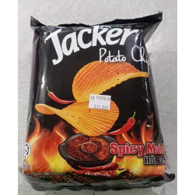 Jual Jacker Potato Chip Spicy Flavour 60gram Shopee Indonesia 8127