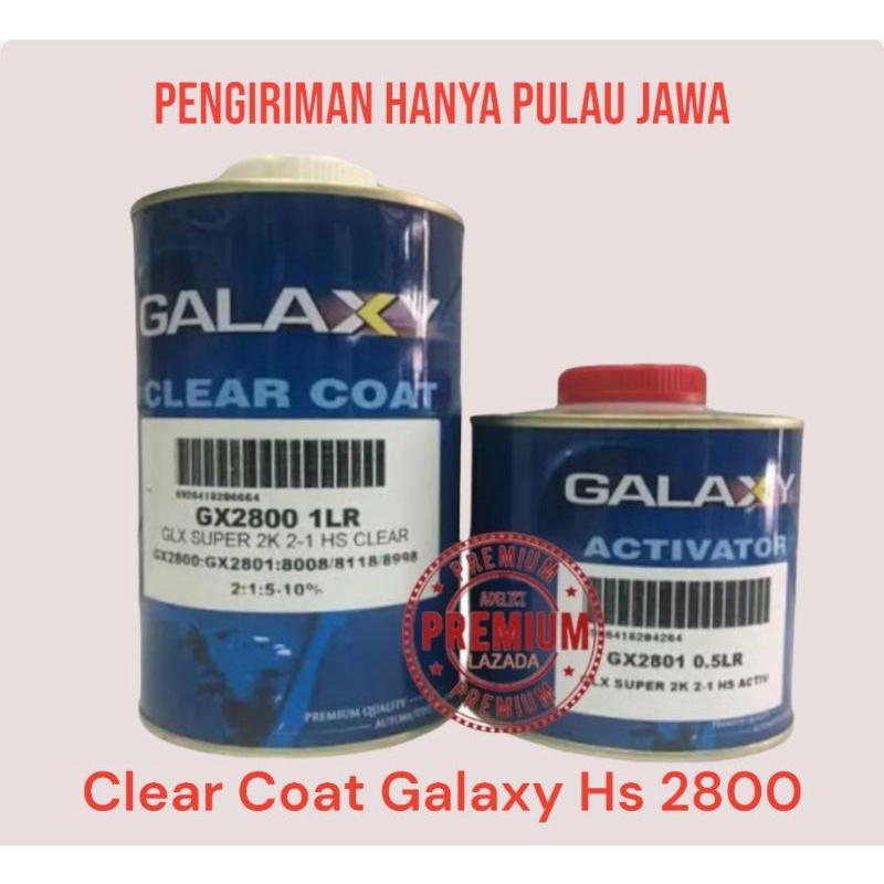 Jual Clear Coat HS Galaxy GX 2800 2 : 1 , kemasan 1,5 ltr set ...